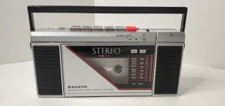 Rare Vintage Sanyo M - S200f Mini Boombox.