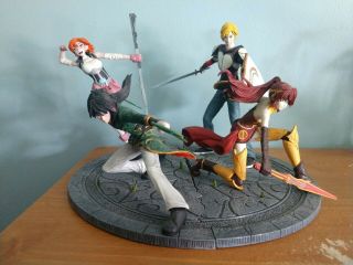 Rwby Series 2 Team Jnpr Mcfarlane Figure Set: Jaune Nora Pyrrha Ren (no Boxes)