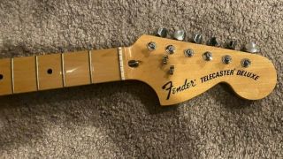 Fender Telecaster Deluxe Neck 1 Of 200 2012 70s 72 F Loaded Rare Edition Cbs