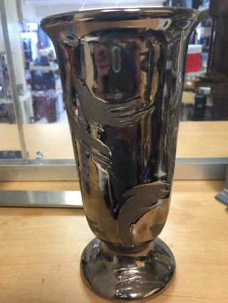 Vintage Swetye Salem Ohio Silver Vase 8 Inch Tall