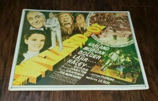 1939 Selznick Wizard Of Oz Tin Sign Movie Poster Picture Metal