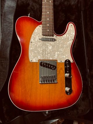 Fender American Deluxe Telecaster Rare Aged Cherry Sunburst W/hard Case & Strap
