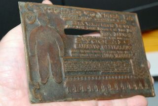 Antique Irma Of Peabody Overalls Work Clothing Printing Block Coveralls