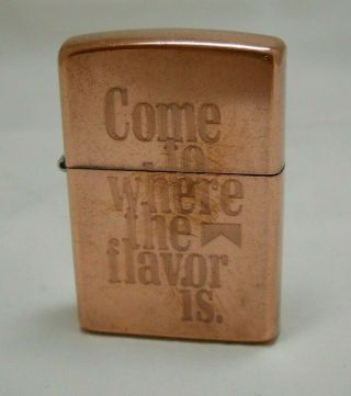 Rare Collectible Zippo Copper Lighter 2003 (f 03)